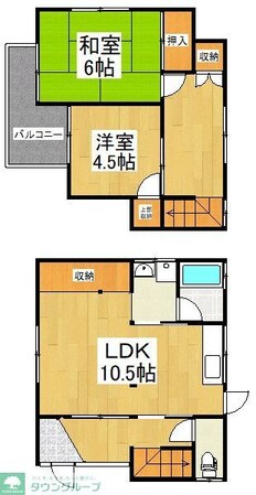 本町2丁目貸家の物件間取画像